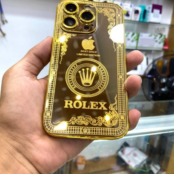 Premium Rolex Style Gold Plated iPhone Case | ClickWrap